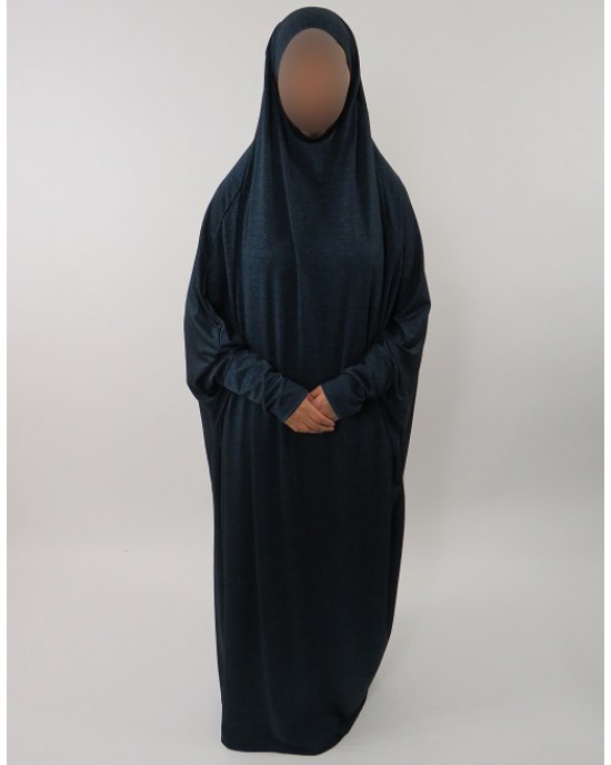 Amani’s Jersey Stretch Jilbab – Burka – Burqa – Overhead Abaya Style UK - Burqa - Jilbabs - Burka - JerseyJilbab002