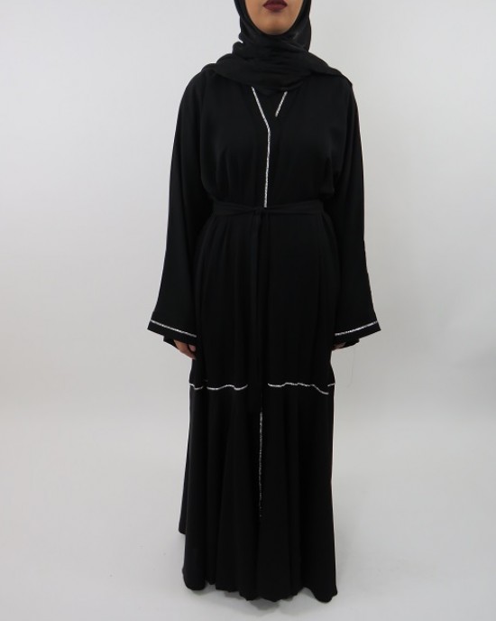 Amani’s Abreen Black Abaya Style UK - Abayas - Abaya088