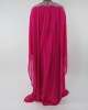 Amani’s Pink Long Sleeve Occasion Maxi Dress Moroccan Caftan – Kaftan Style UK - Occasion Kaftans - Kaftan047