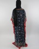 Amani’s Chiffon Short Sleeve Maxi Dress With Inner Black Jersey Dress - Long Sleeve Maxi Dresses - ChiffonDress001