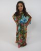 Amani’s Floral Print Long Sleeve Kids Maxi Dress Style UK - Childrens Dresses - KidsDress018
