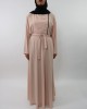 Amani’s Collared Long Sleeve Maxi Dress With Biker Style Zip – UK - Long Sleeve Maxi Dresses - MaxiDress026