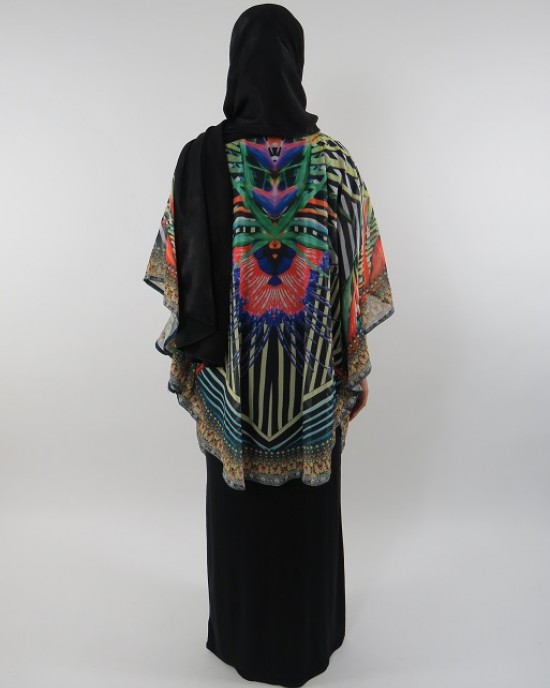 Amani’s Top and Black Jersey Maxi Dress Style UK - Long Sleeve Maxi Dresses - ChiffonDress004