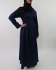 Amani’s Blue Long Sleeve Wrap Around Maxi Jacket – Dress Style UK - Jackets - Jacket003