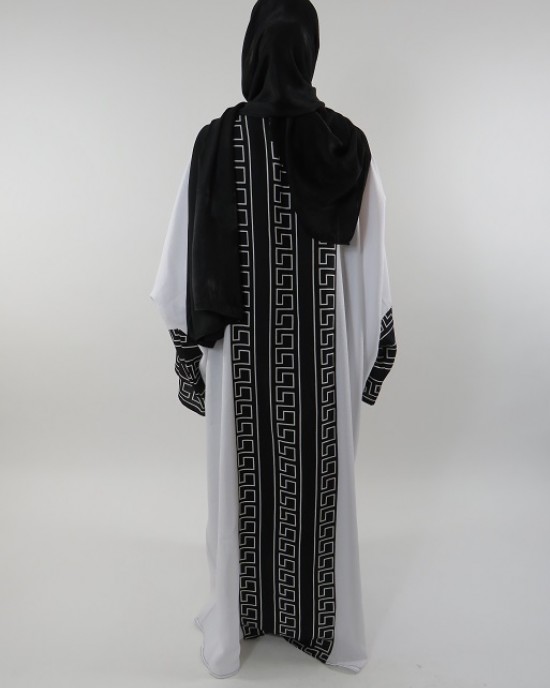 Amani’s Full Length Long Sleeve Maxi Kimono Jacket – Coat Style UK - Kimono Jackets - Abaya Overcoats - KimonoJacket044