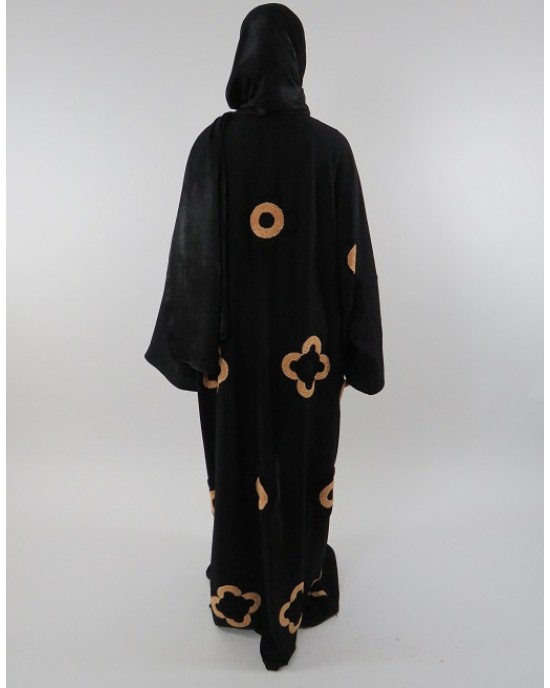 Amani’s Full Length Long Sleeve Maxi Kimono Jacket – Coat Style UK - Kimono Jackets - Abaya Overcoats - KimonoJacket043