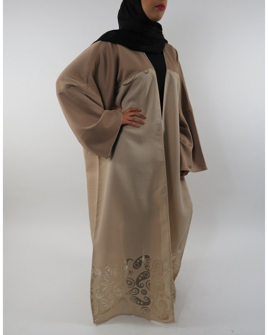 Amani’s Full Length Long Sleeve Maxi Kimono Jacket – Coat Style UK - Kimono Jackets - Abaya Overcoats - KimonoJacket053
