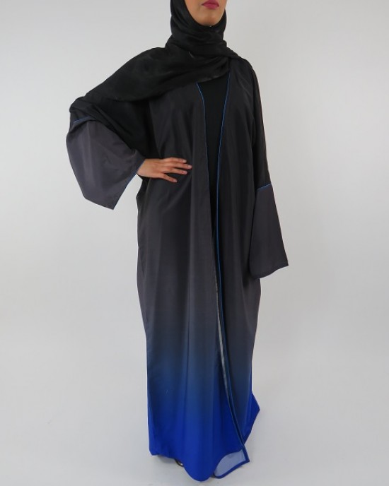 Amani’s Full Length Long Sleeve Maxi Kimono Jacket – Coat Style UK - Kimono Jackets - Abaya Overcoats - KimonoJacket008