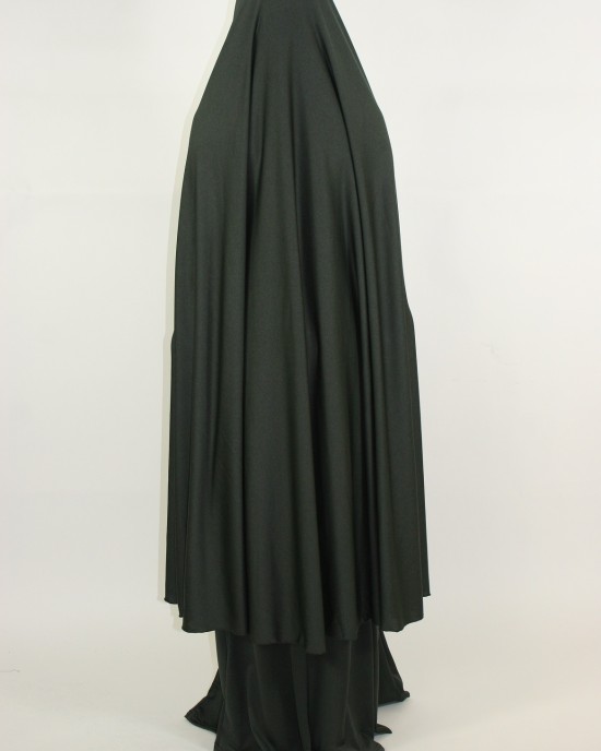Amani’s 2 Piece Army Jersey Stretch Green Overhead Jilbab – Burka – Burqa Style UK - Burqa - Jilbabs - Burka - Jilbab003